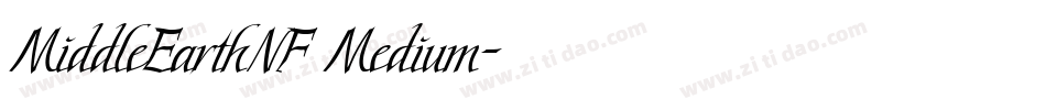 MiddleEarthNF Medium字体转换